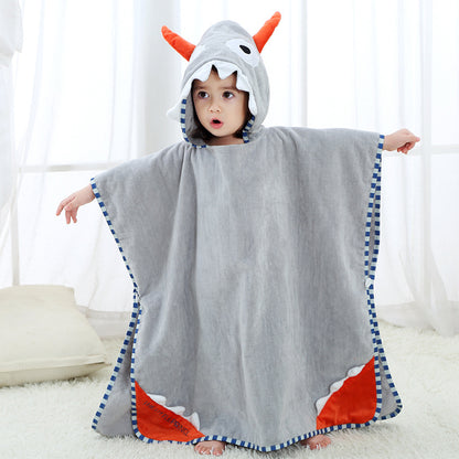 Baby Cotton Towel Cover With Cute Print Hood