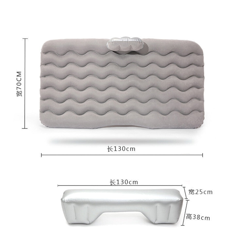 Universal Back Seat Inflatable Car Mattress: Multi-functional Sofa Bed for Outdoor Camping and Travel Comfort