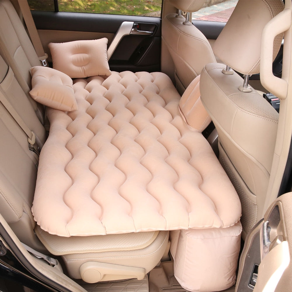 Universal Back Seat Inflatable Car Mattress: Multi-functional Sofa Bed for Outdoor Camping and Travel Comfort