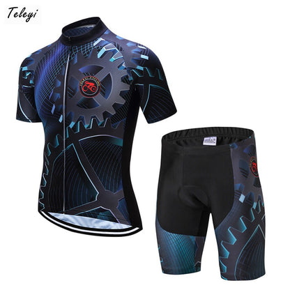 Summer Cycling Jersey Set Breathable Team Racing Sport Bicycle Jersey Mens Cycling Clothing Short MTB Bike Jersey