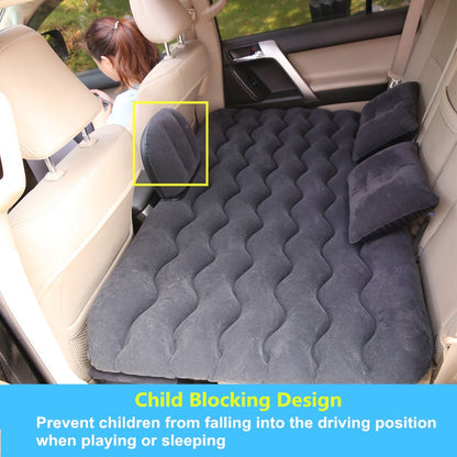 Universal Back Seat Inflatable Car Mattress: Multi-functional Sofa Bed for Outdoor Camping and Travel Comfort