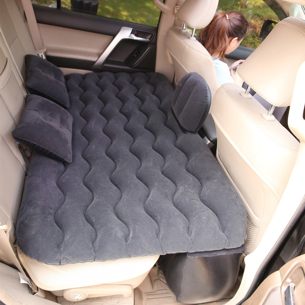 Universal Back Seat Inflatable Car Mattress: Multi-functional Sofa Bed for Outdoor Camping and Travel Comfort