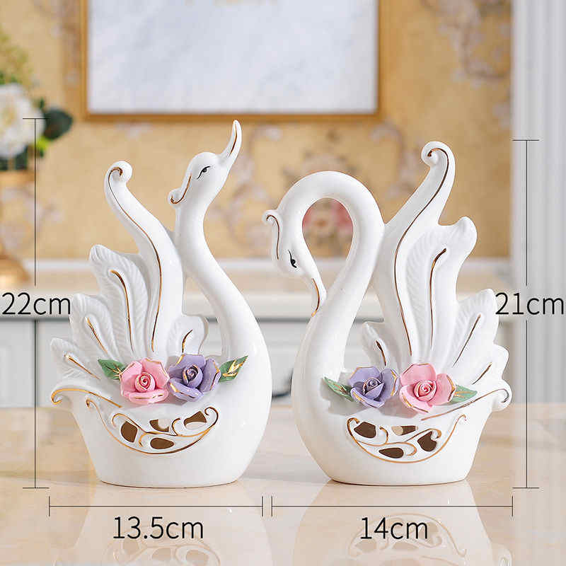 Owl Family Figurines Lovely Dancer Ornament Home Decor Creative Animal Crafts Home Decor Accessories Wedding Gift for lovers