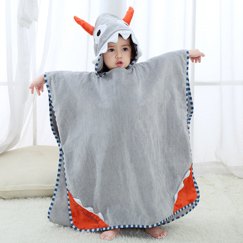 Baby Cotton Towel Cover With Cute Print Hood